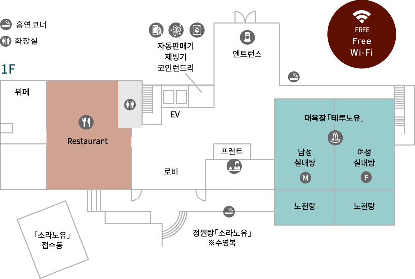 1階のフロアマップ