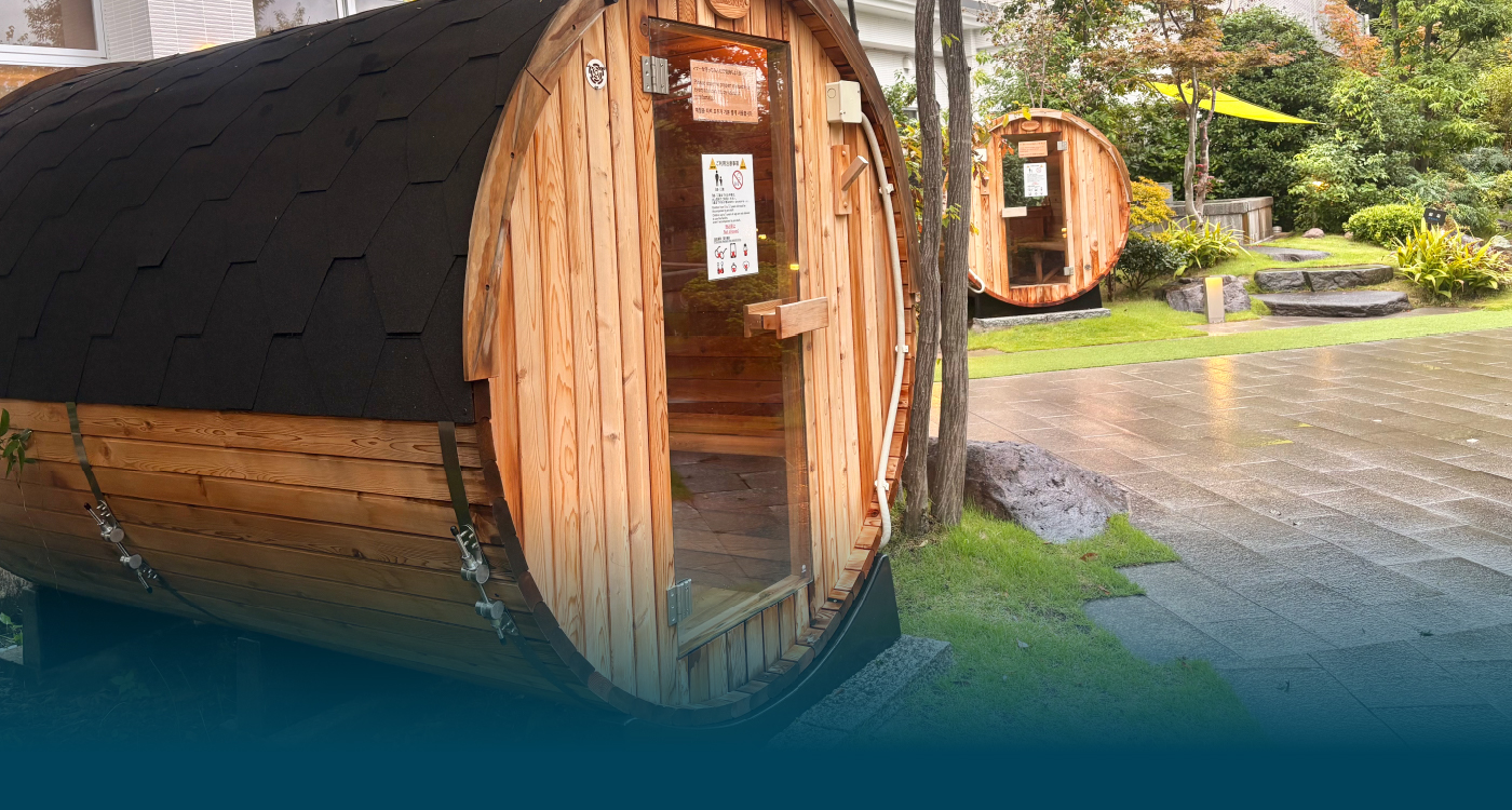 ซาวน่าถัง／ซาวน่ากลางแจ้งทรงกระบอก